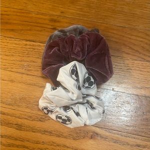 Soccer Ball Scrunchi Set
